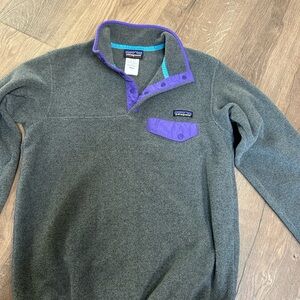 EUC Patagonia Light Weight Synchilla Quarter Button (S)